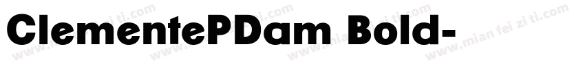 ClementePDam Bold字体转换